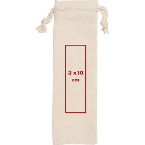 Couverts en bambou dans un sac en coton GREGOR - 4