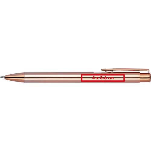 Stylo en aluminium coul. métalliques MELANIA - 4