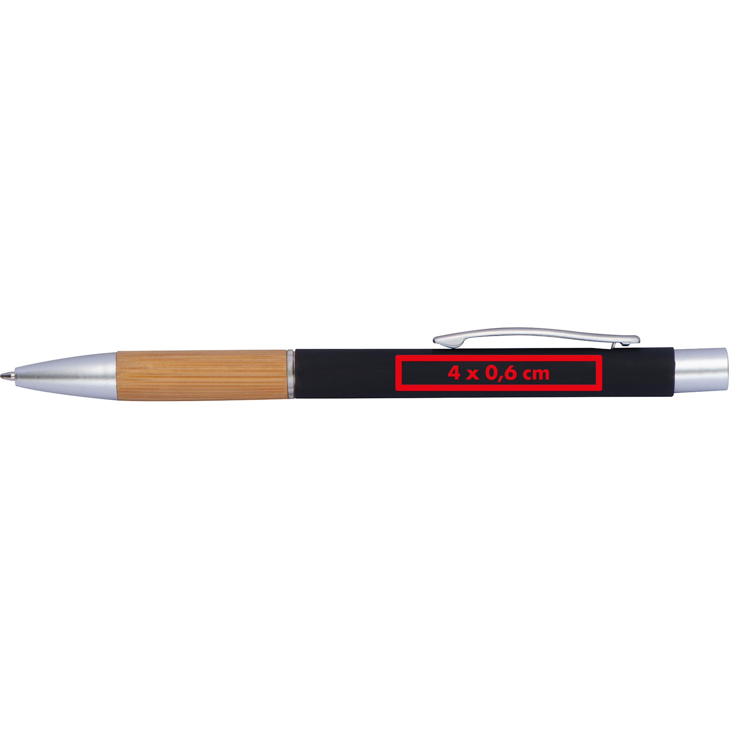 Stylo en aluminium et bambou WILHELMINA - 4