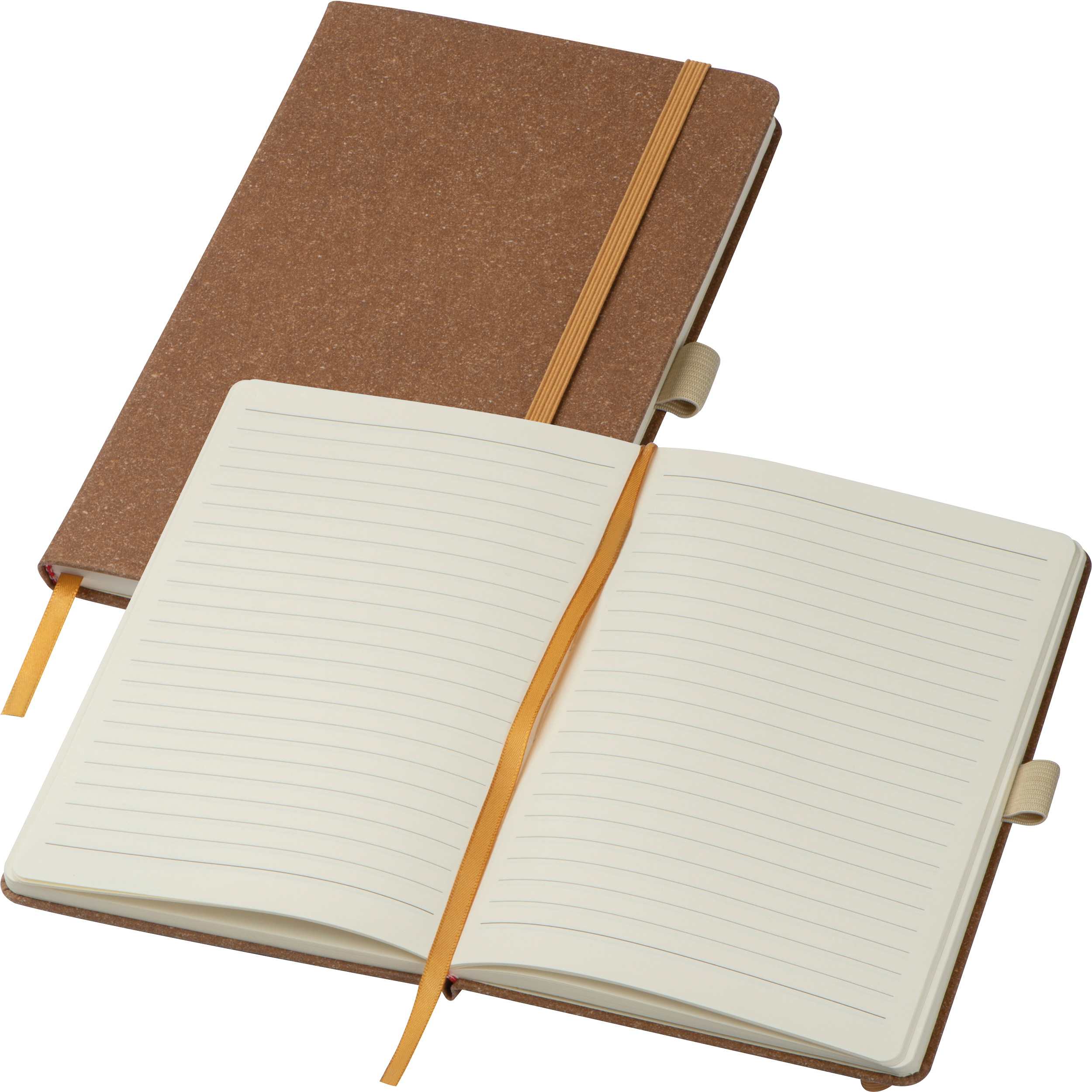 Carnet A5 avec couverture en cuir recyclé TRACY - 1