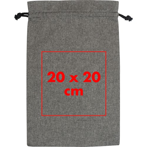 Grand sac à cordon en coton PIUS - 4