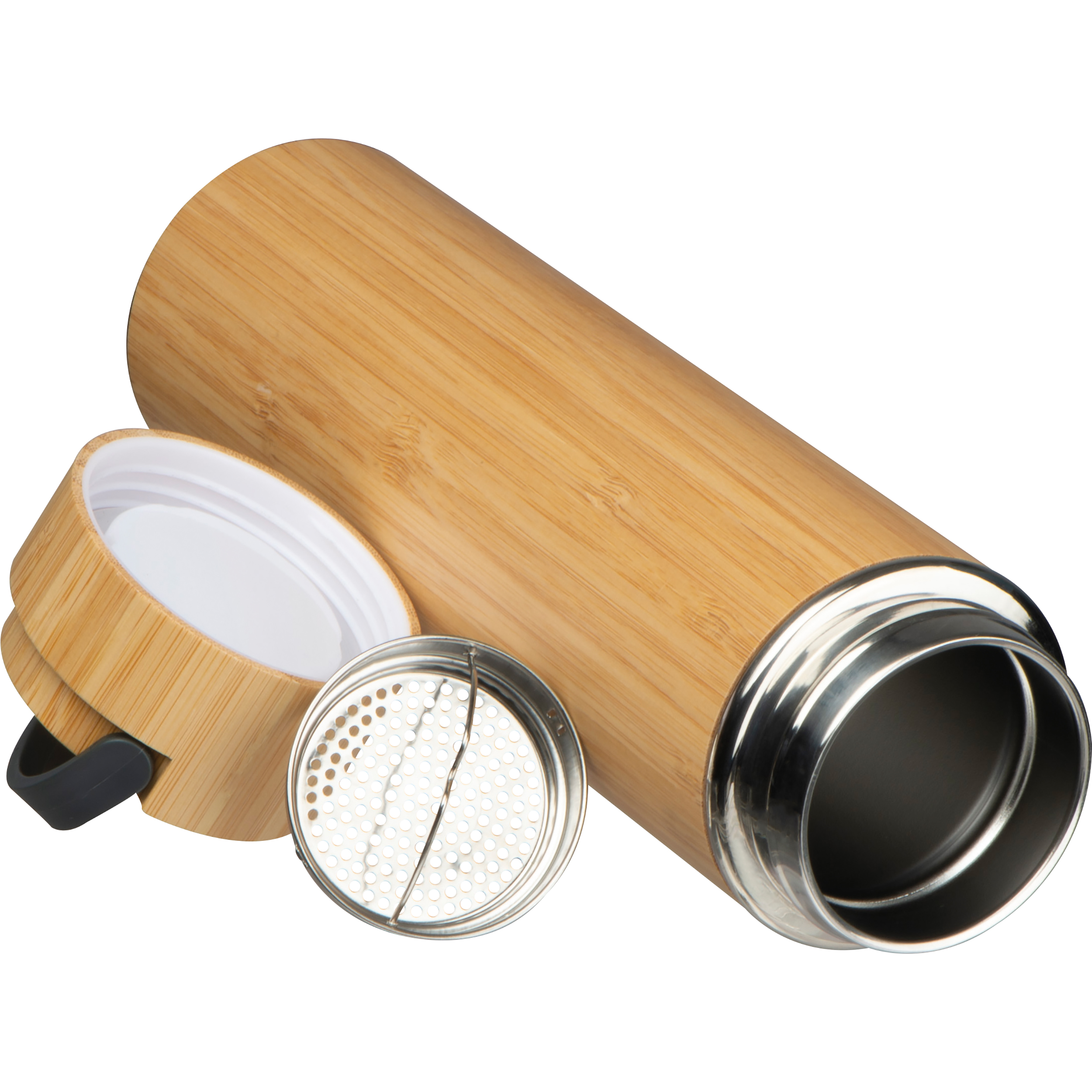 Gourde en acier inoxydable bambou ESTERA - 2
