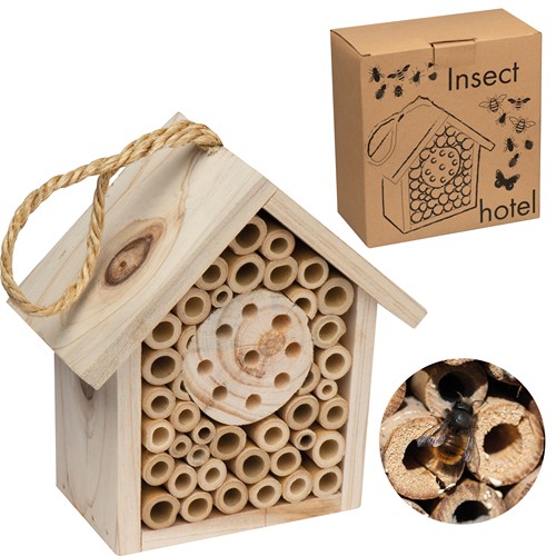 Hôtel pour insectes en bois LUDOVICA - 1