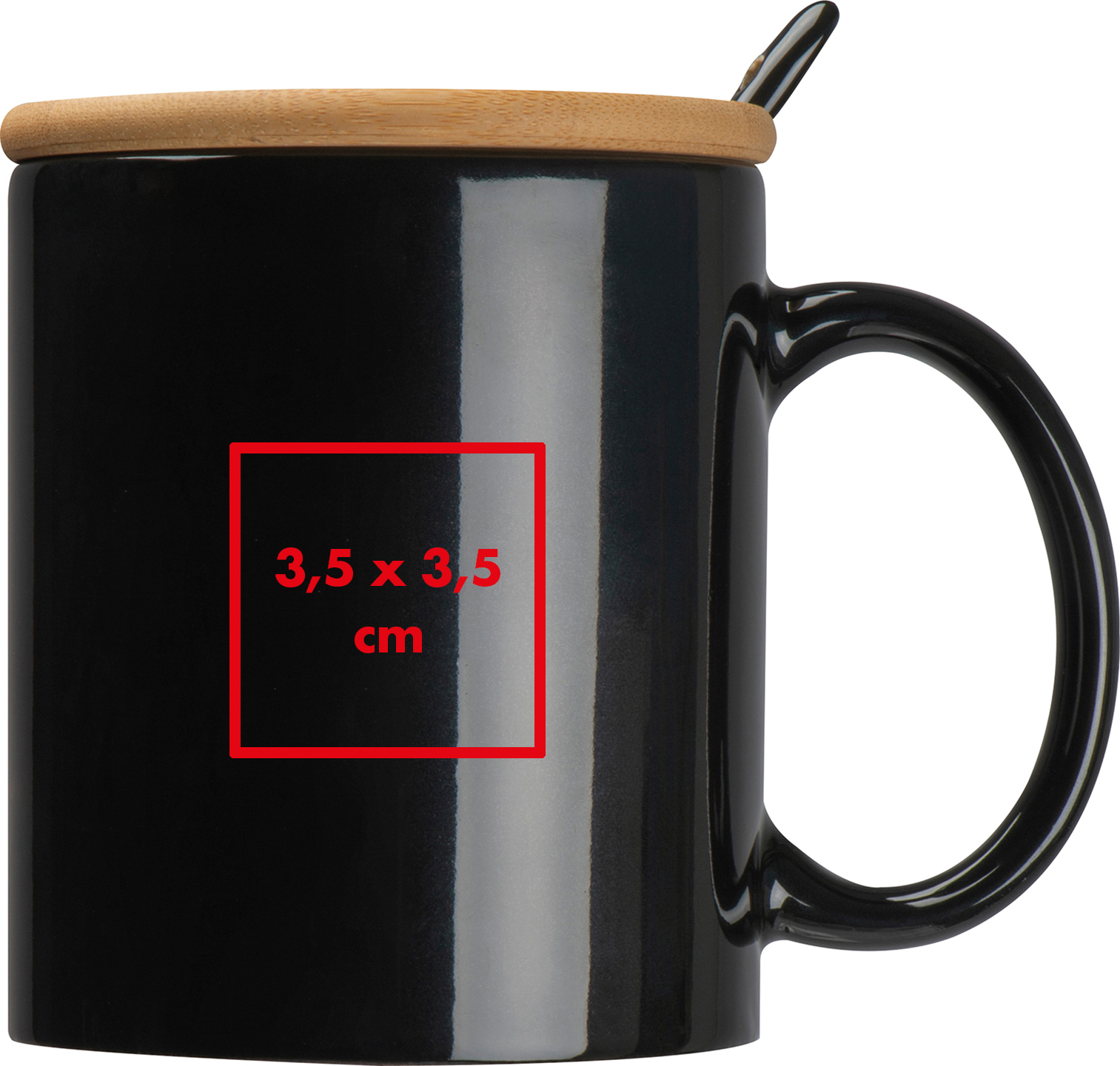 Tasse avec cuillère et couvercle en bambou LOTHAR - 5