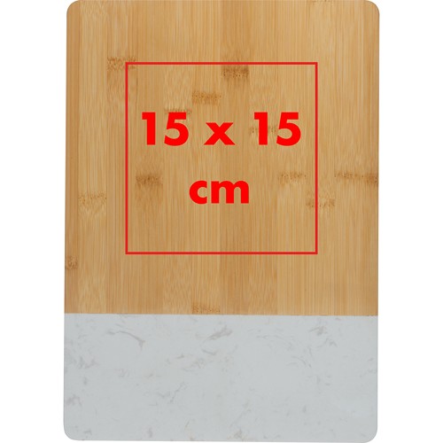 Planche à découper en bambou et marbre JESUS - 4