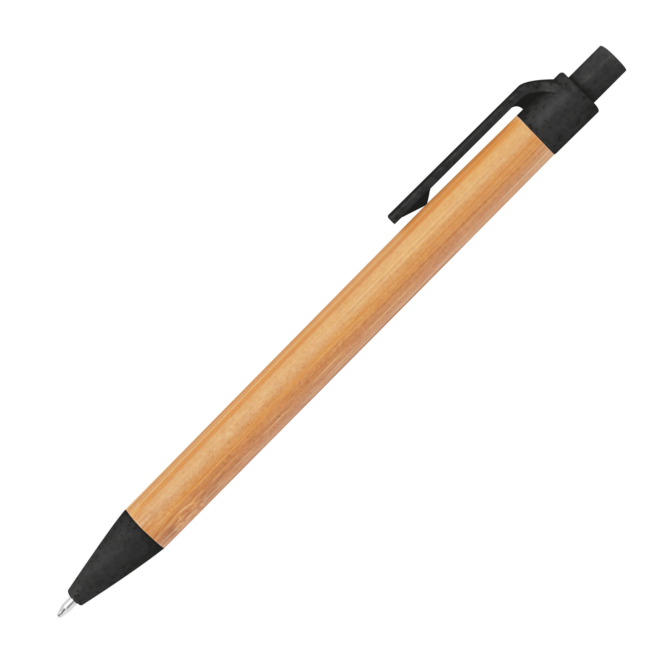 Stylo à bille en paille de blé et bambou FABIANA - 2
