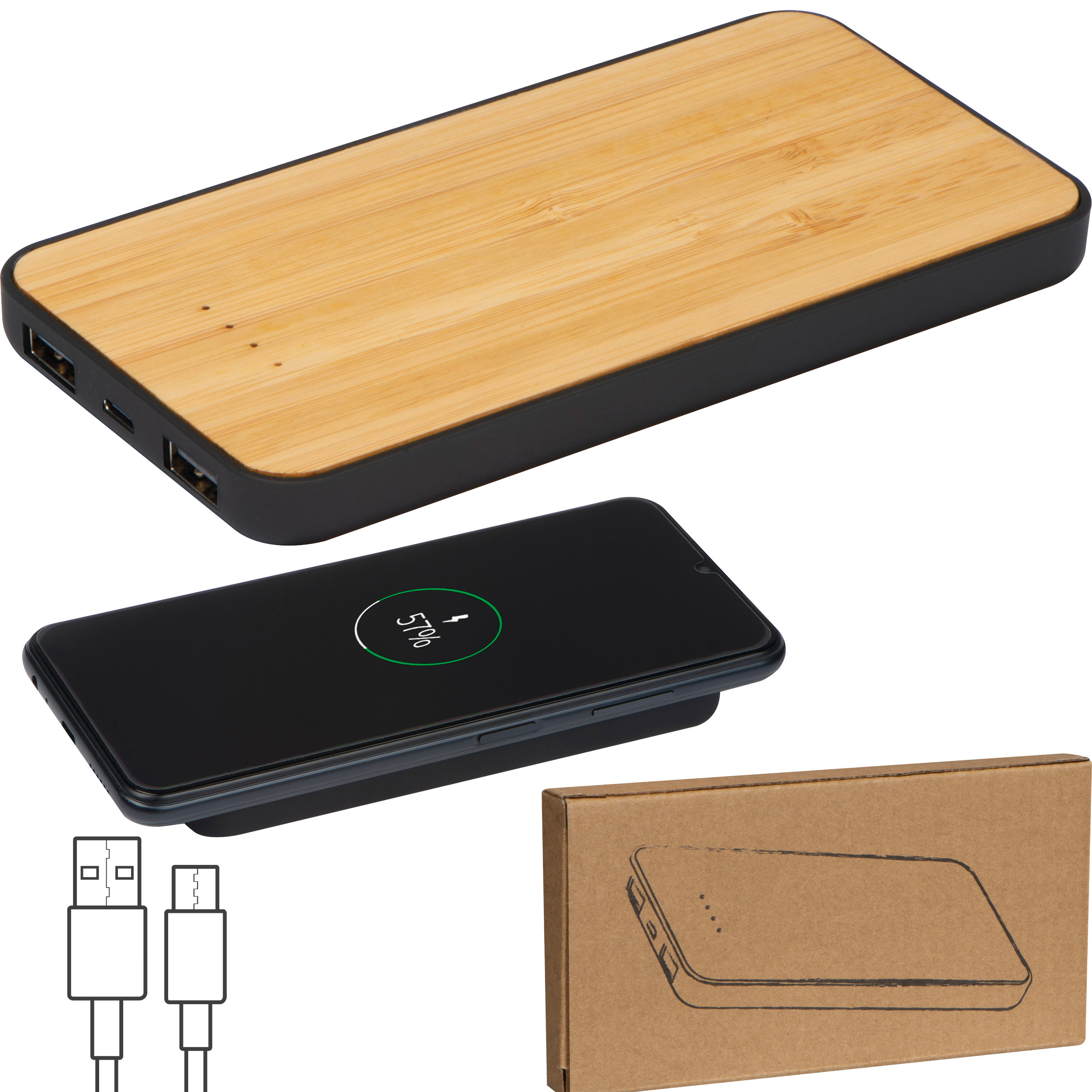 Chargeur sans fil et powerbank, 8.000 mAh LIBERO - 1