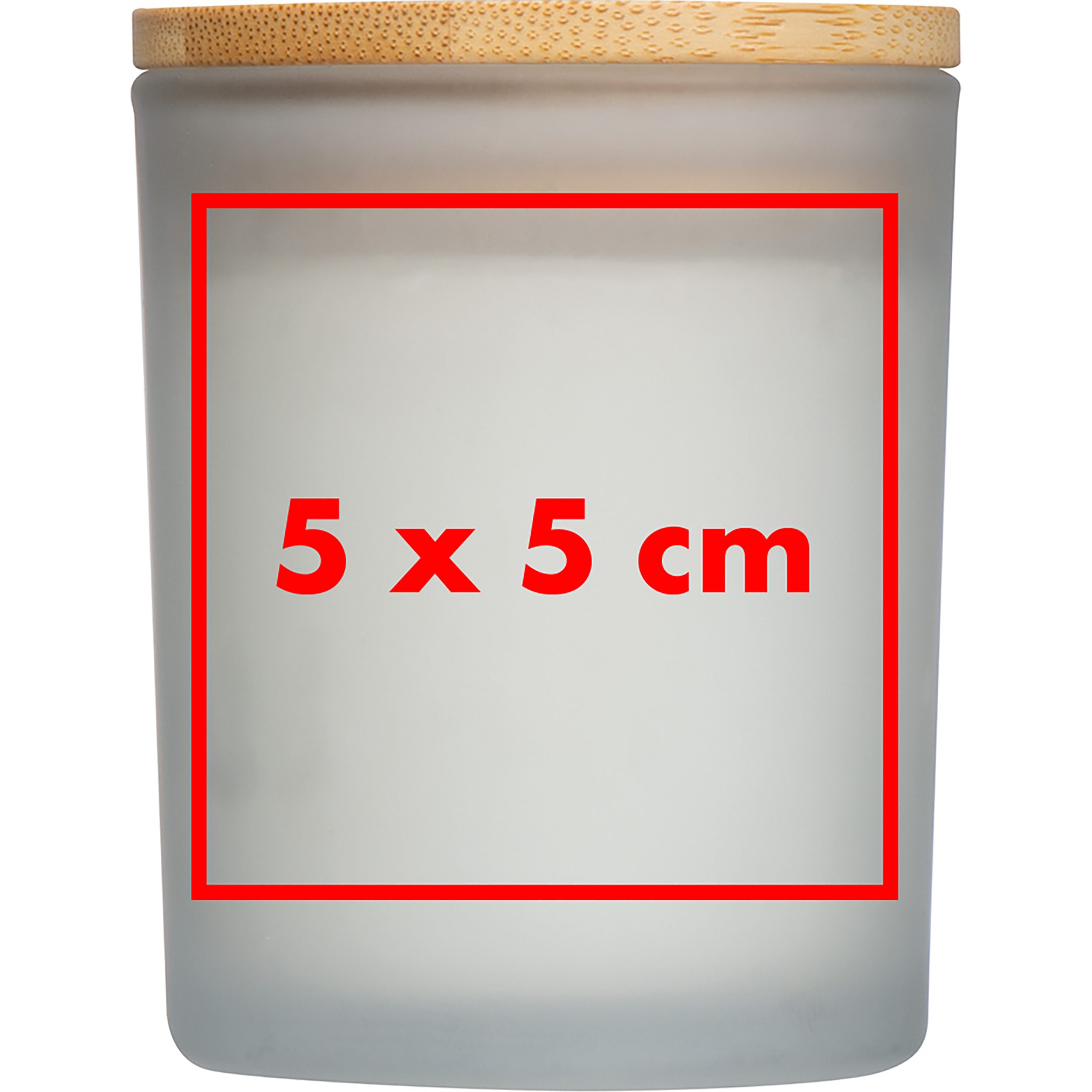 Bougie en verre givré avec couvercle JOSEFA - 5