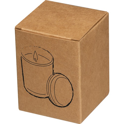 Bougie en verre givré avec couvercle en bambou JOSEFA - 3