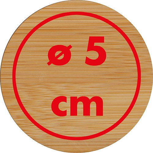 Bougie en verre givré avec couvercle en bambou JOSEFA - 4