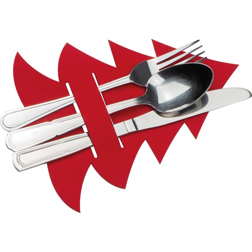 Pochette à couverts en forme de sapin de Noël LOREDANA - 2