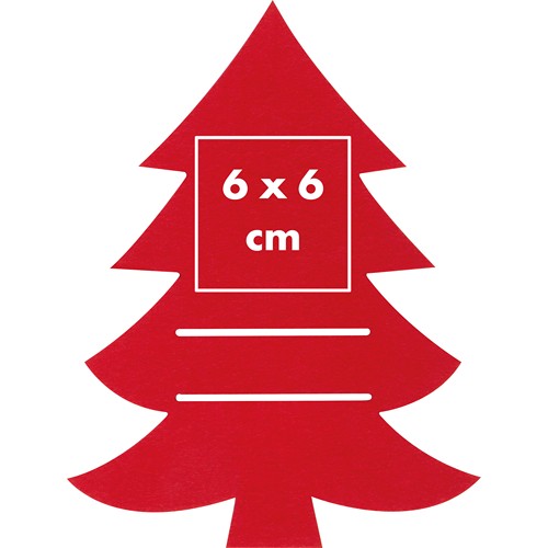 Pochette à couverts en forme de sapin de Noël LOREDANA - 4