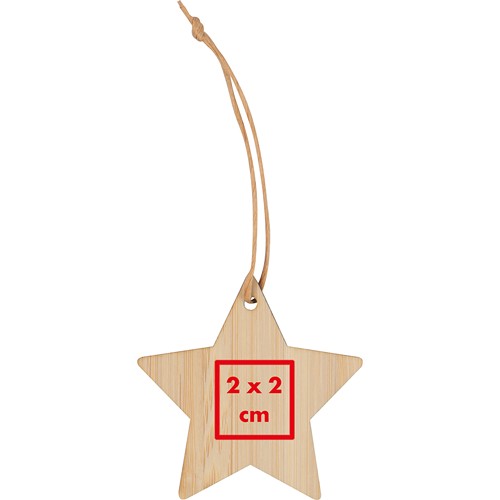 Pendentif étoile en bambou BRANDON - 3