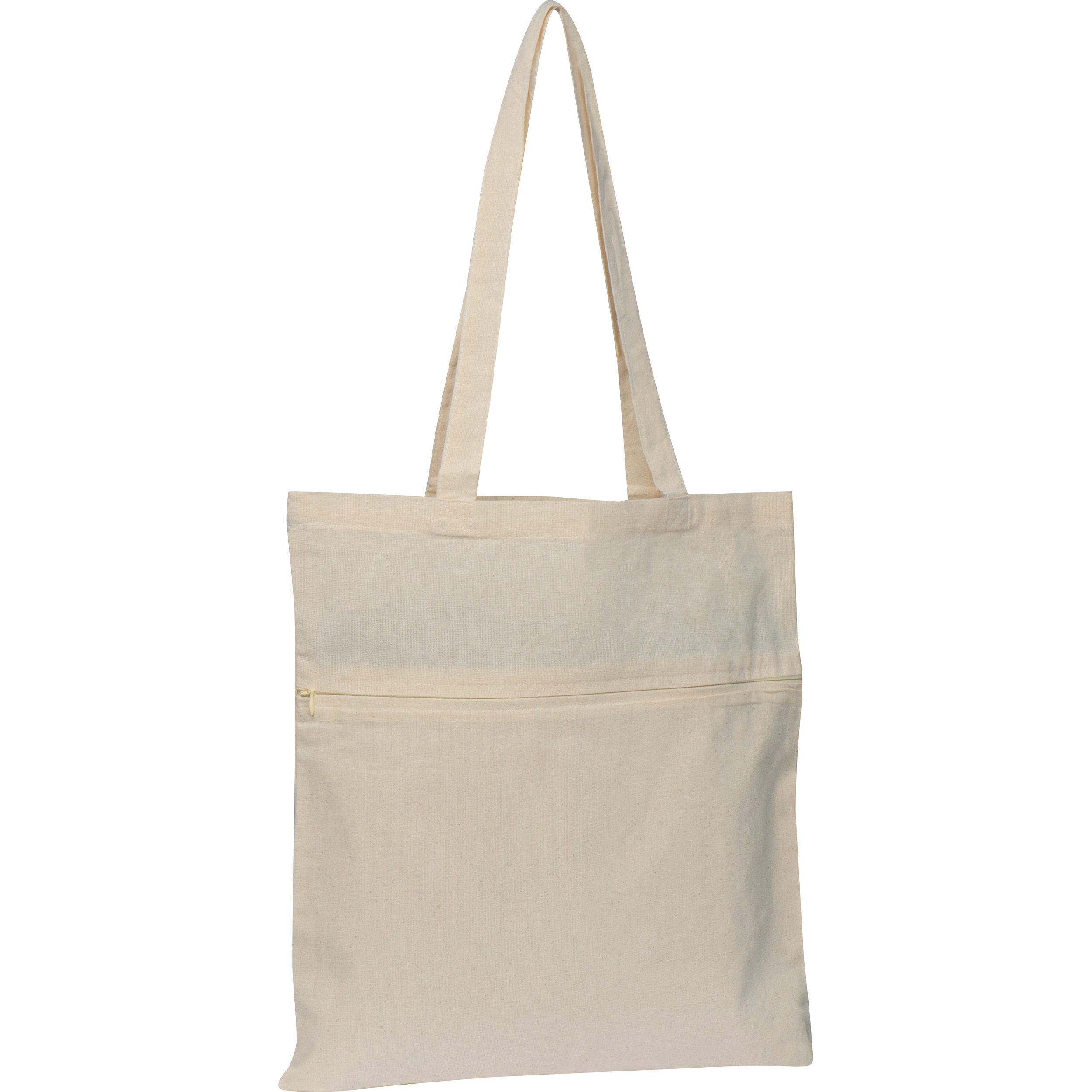 Sac en coton avec compartiment zippé NORBERT - 1