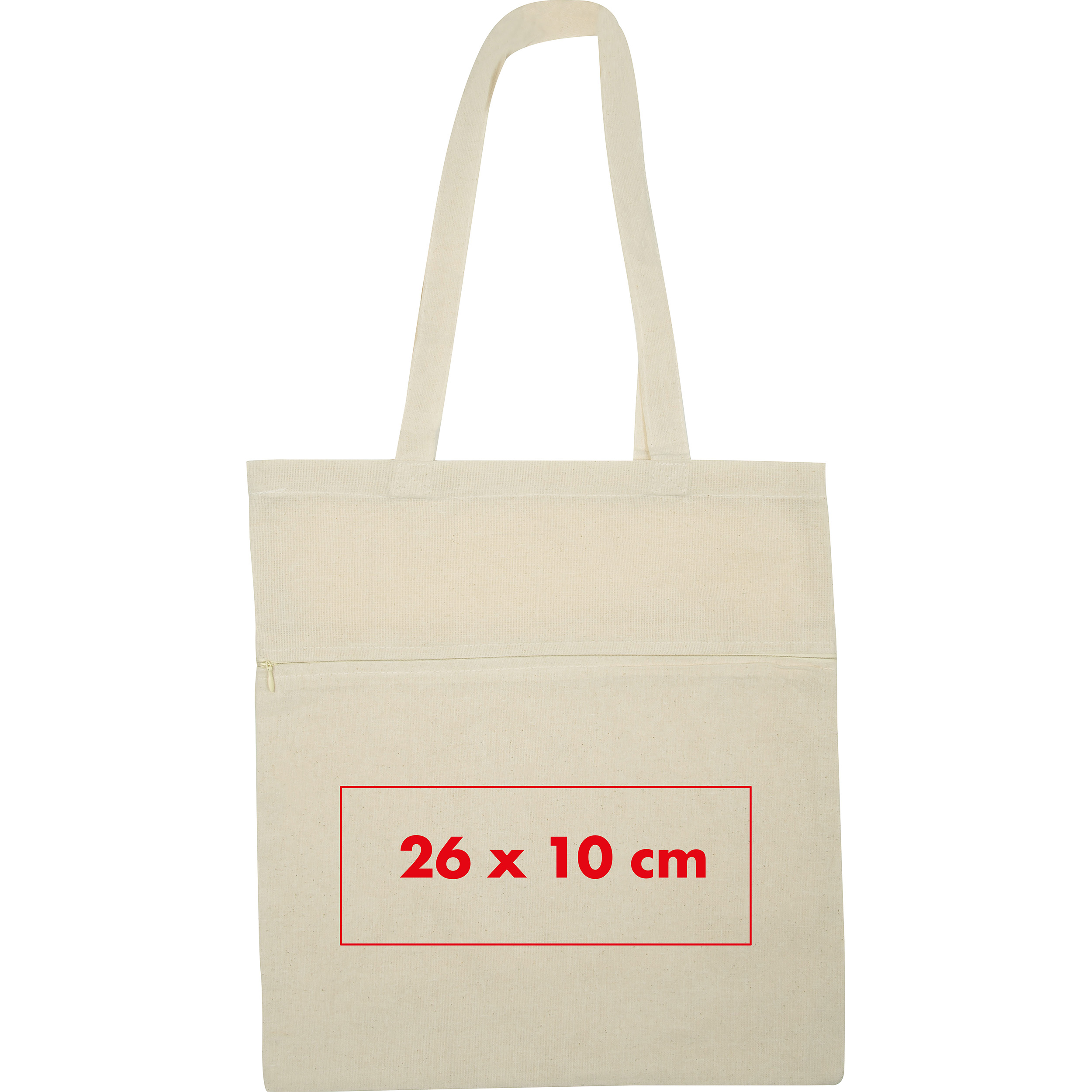 Sac en coton avec compartiment zippé NORBERT - 3