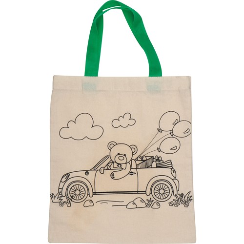 Sac en coton avec crayons OLIVE - 2