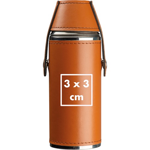 Flasque en acier inoxydable avec 2 pinces FILIPINA - 4