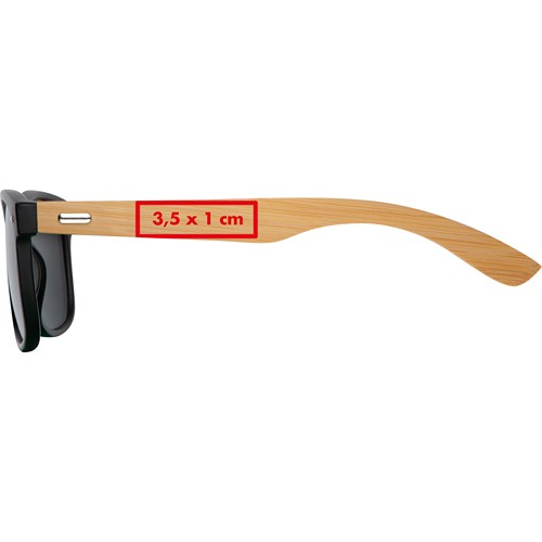 Lunettes de soleil avec branches en bambou LINUS - 4