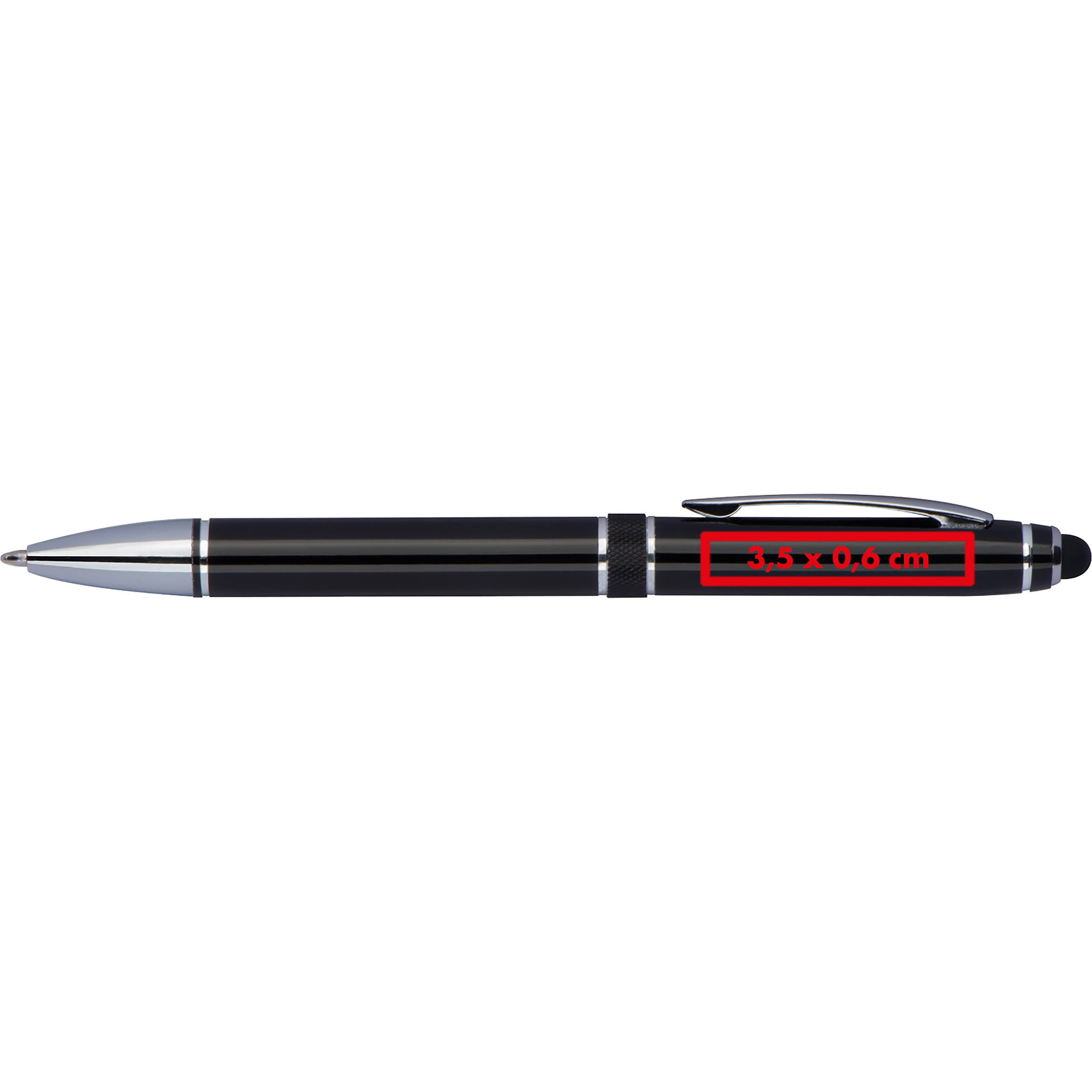 Stylo à bille twist en aluminium TIMOTEO - 4