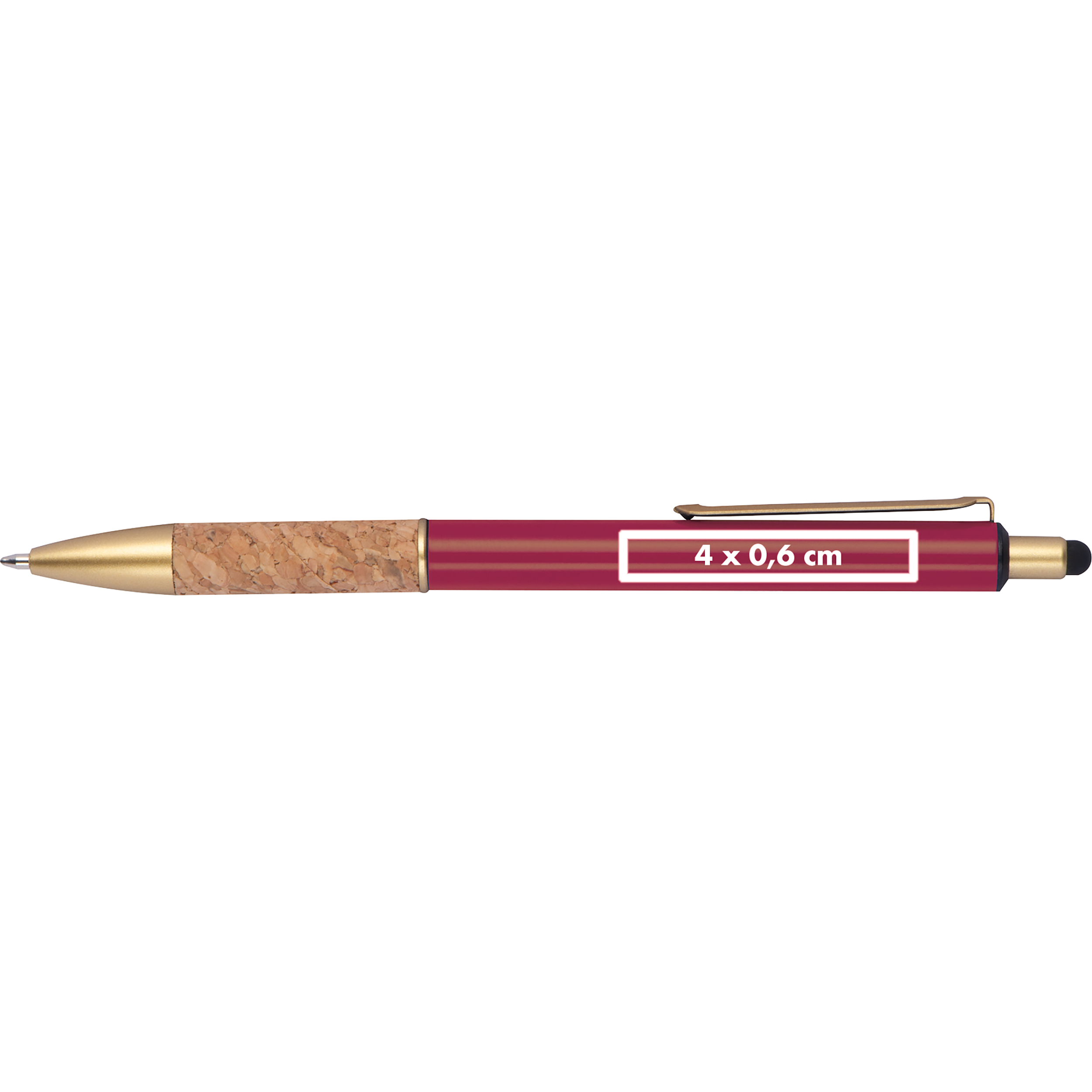 Stylo à bille avec grip en liège MARIAN - 4