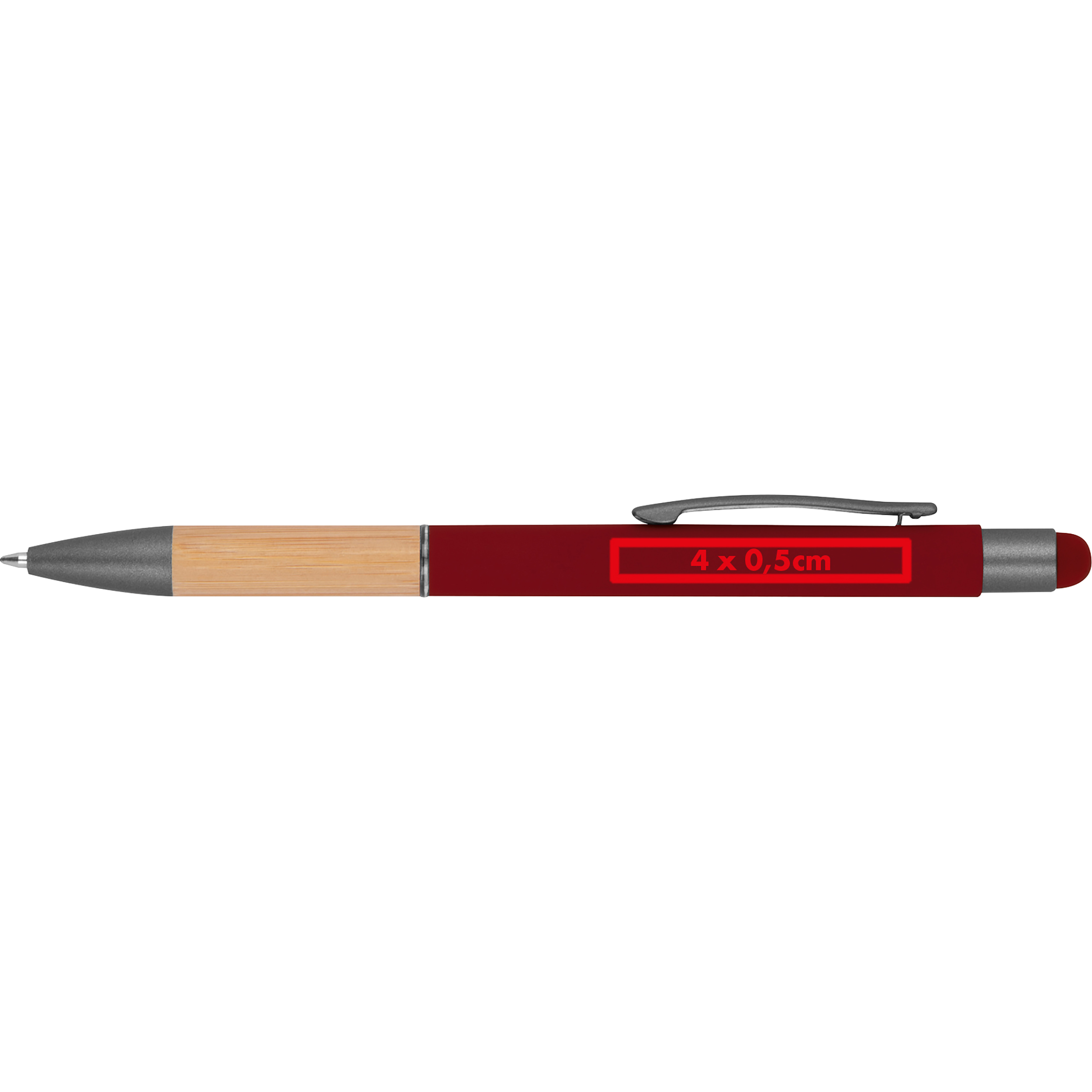 Stylo en aluminium et bambou BRYGIDA - 5