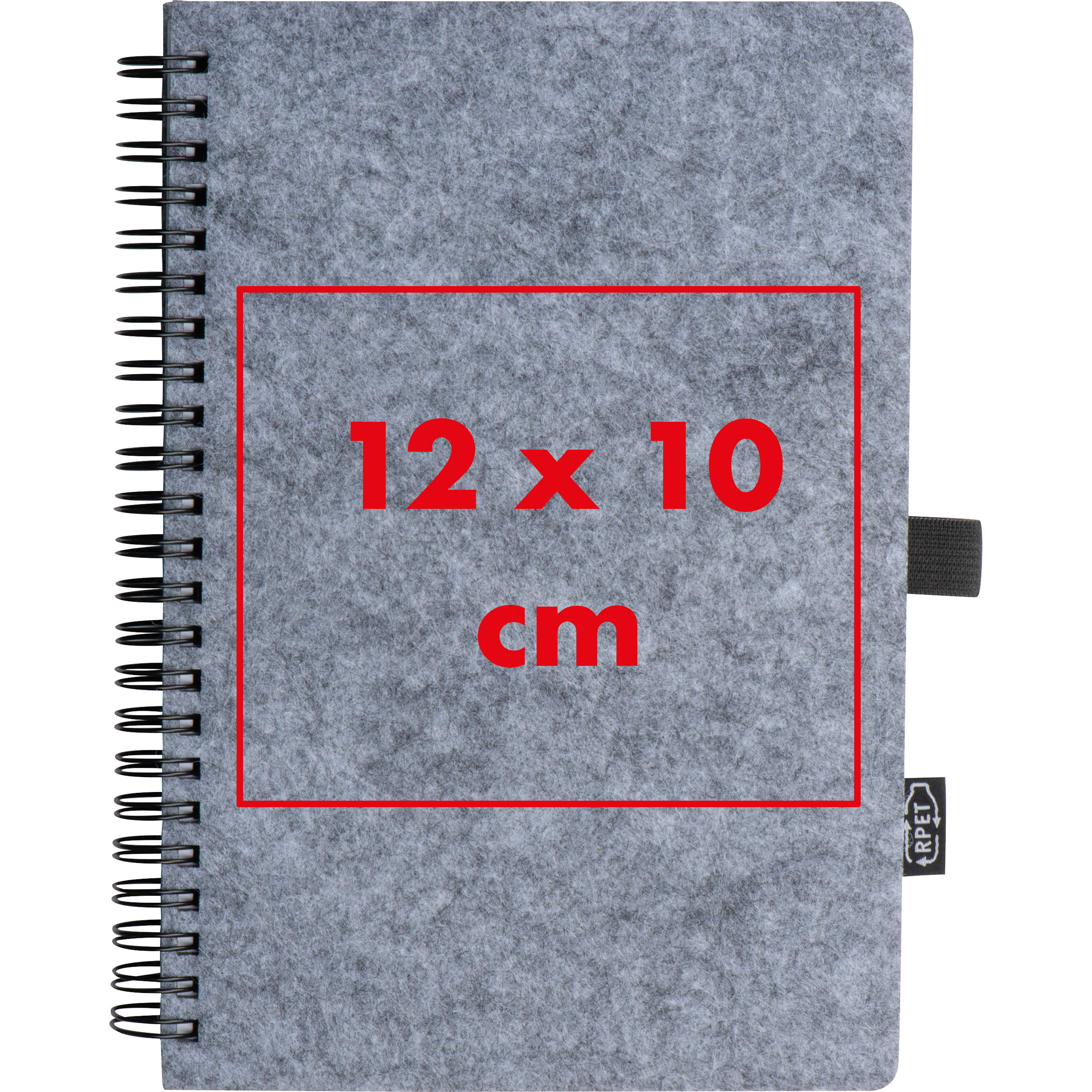 Carnet en feutrine RPET BRENDA - 4
