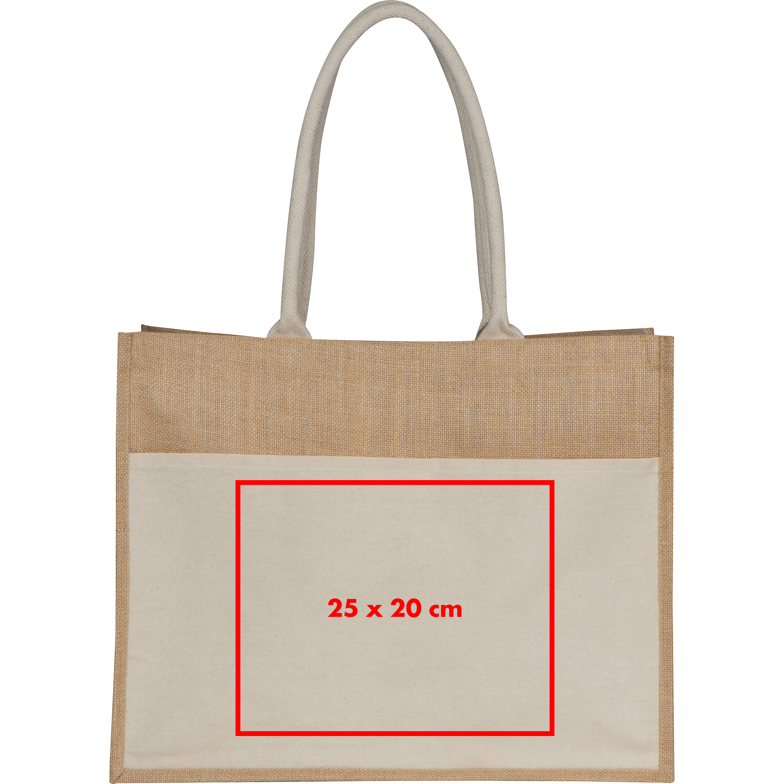 Sac à jute avec poche frontale ANA - 4