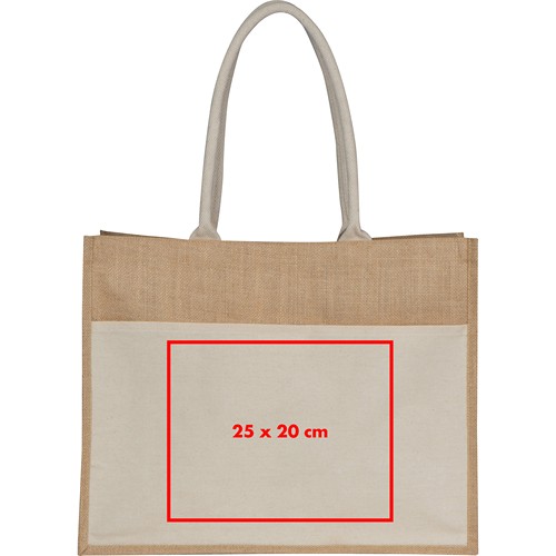Sac à jute avec poche frontale ANA - 4