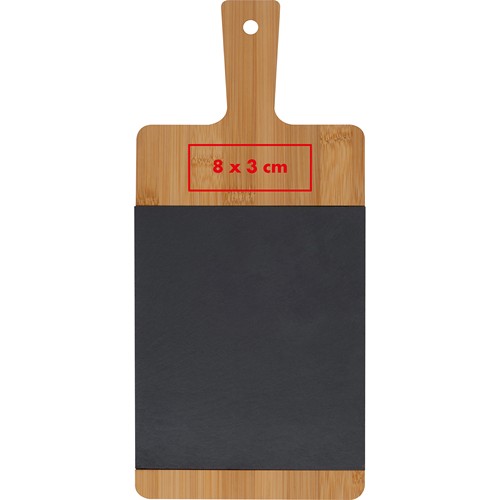 Planche en bambou avec insert en ardoise GEMMA - 4