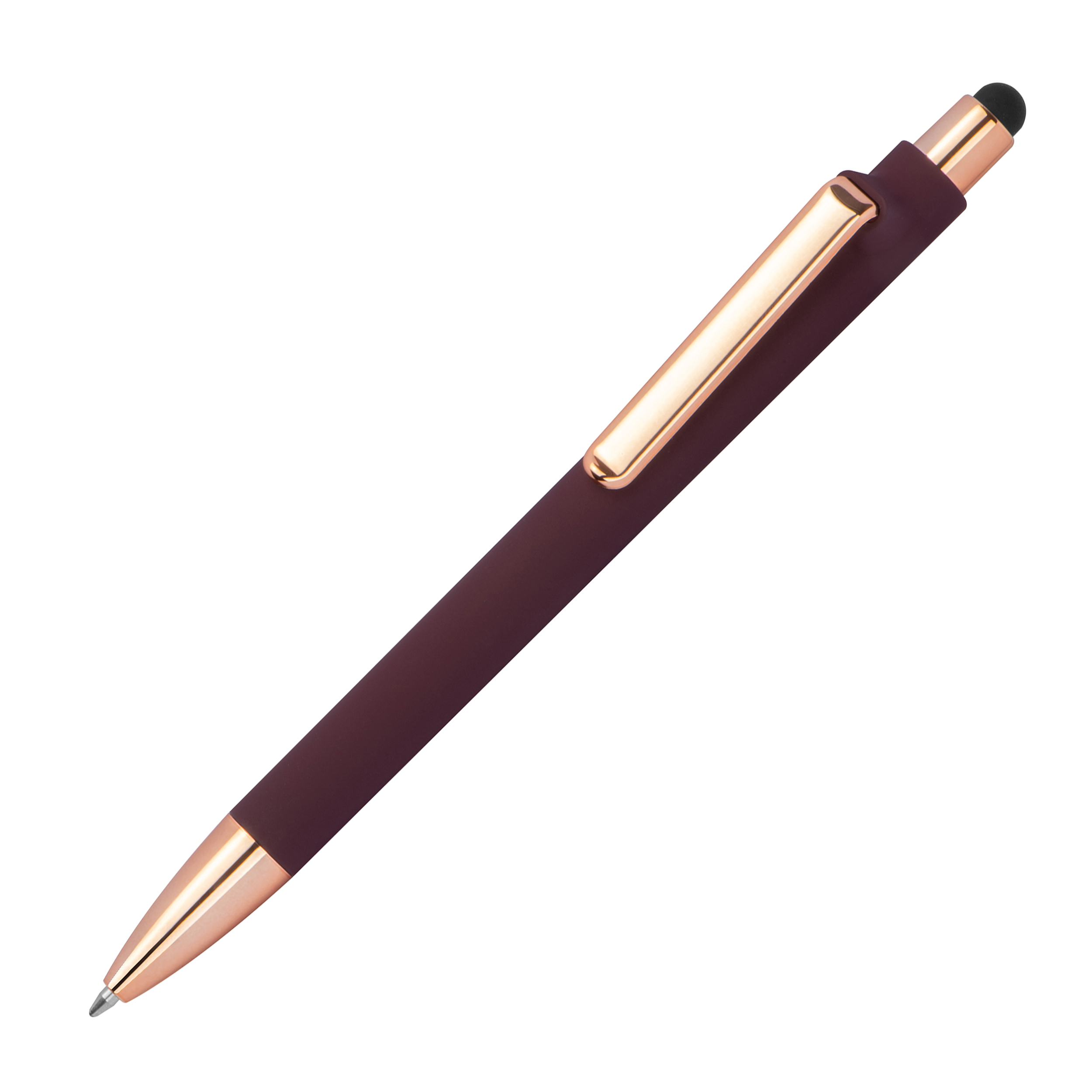 Stylo à bille caoutchouté LENA - 1