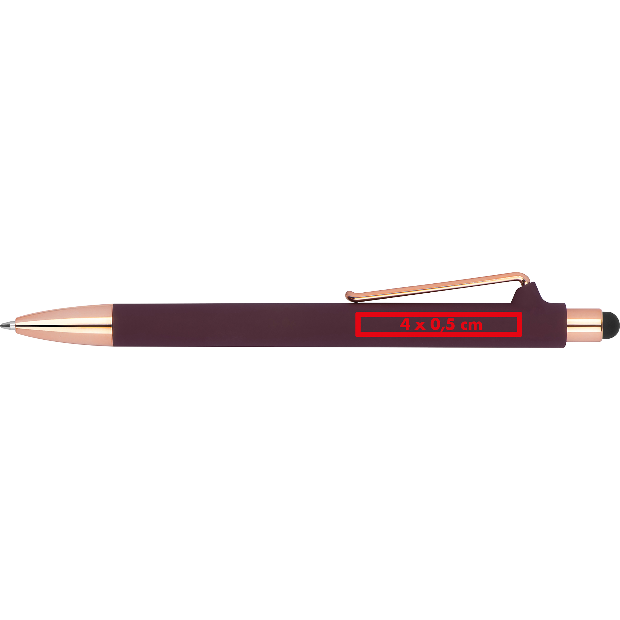 Stylo à bille caoutchouté LENA - 4