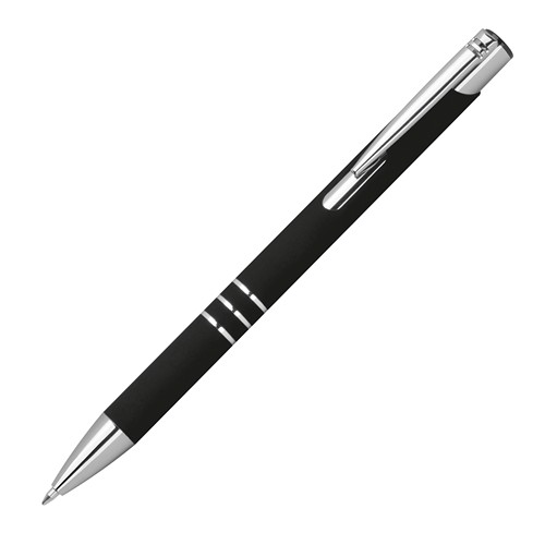 Stylo à bille avec surface caoutchoutée CONSTANZE - 1