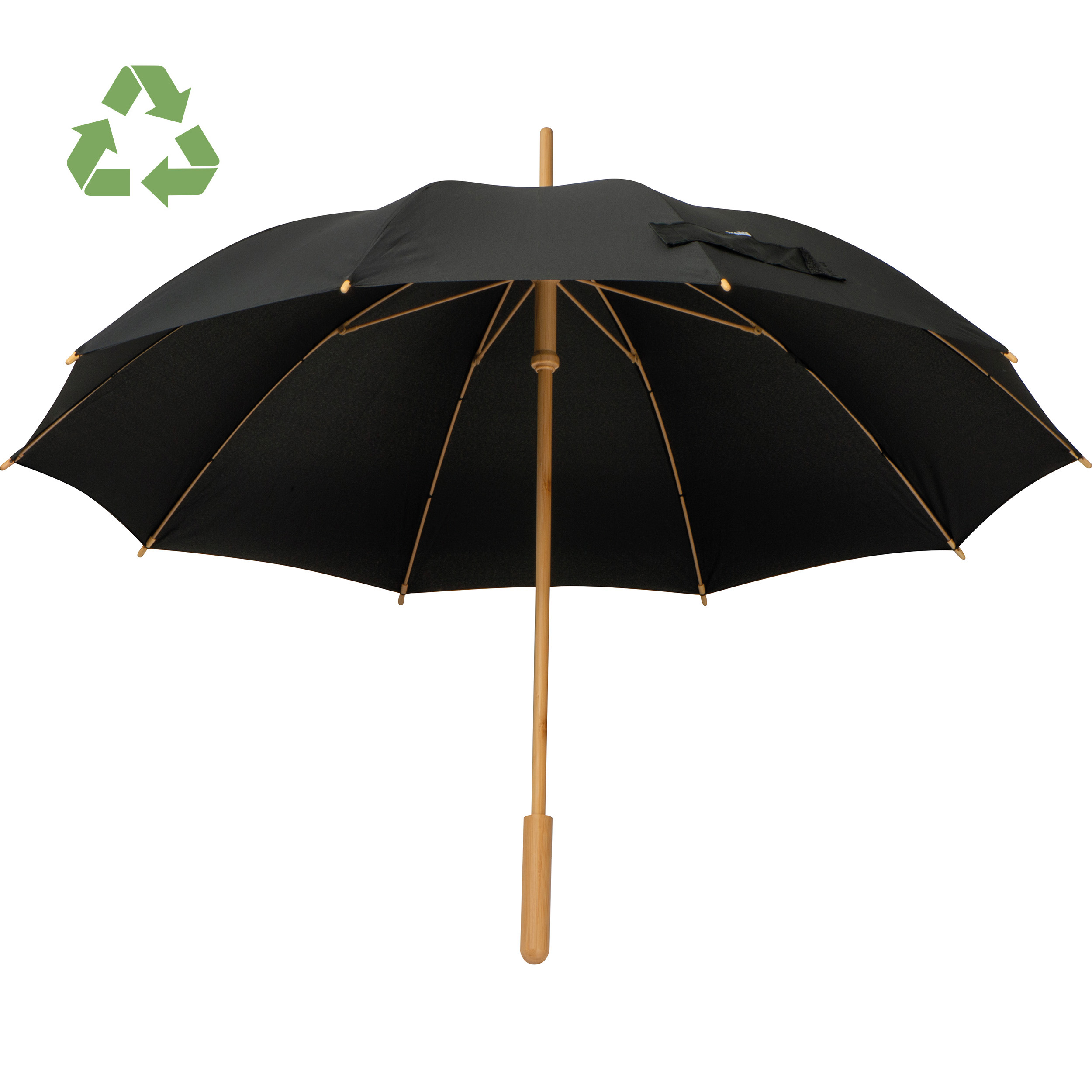 Parapluie avec poignée en bambou LENI - 1