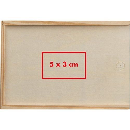 Cartes de jeu dans boîte en bois avec dé BRIAN - 4