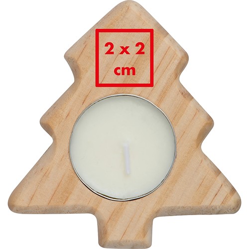 Porte-bougie à chauffe-plat en bois BALTASAR - 4