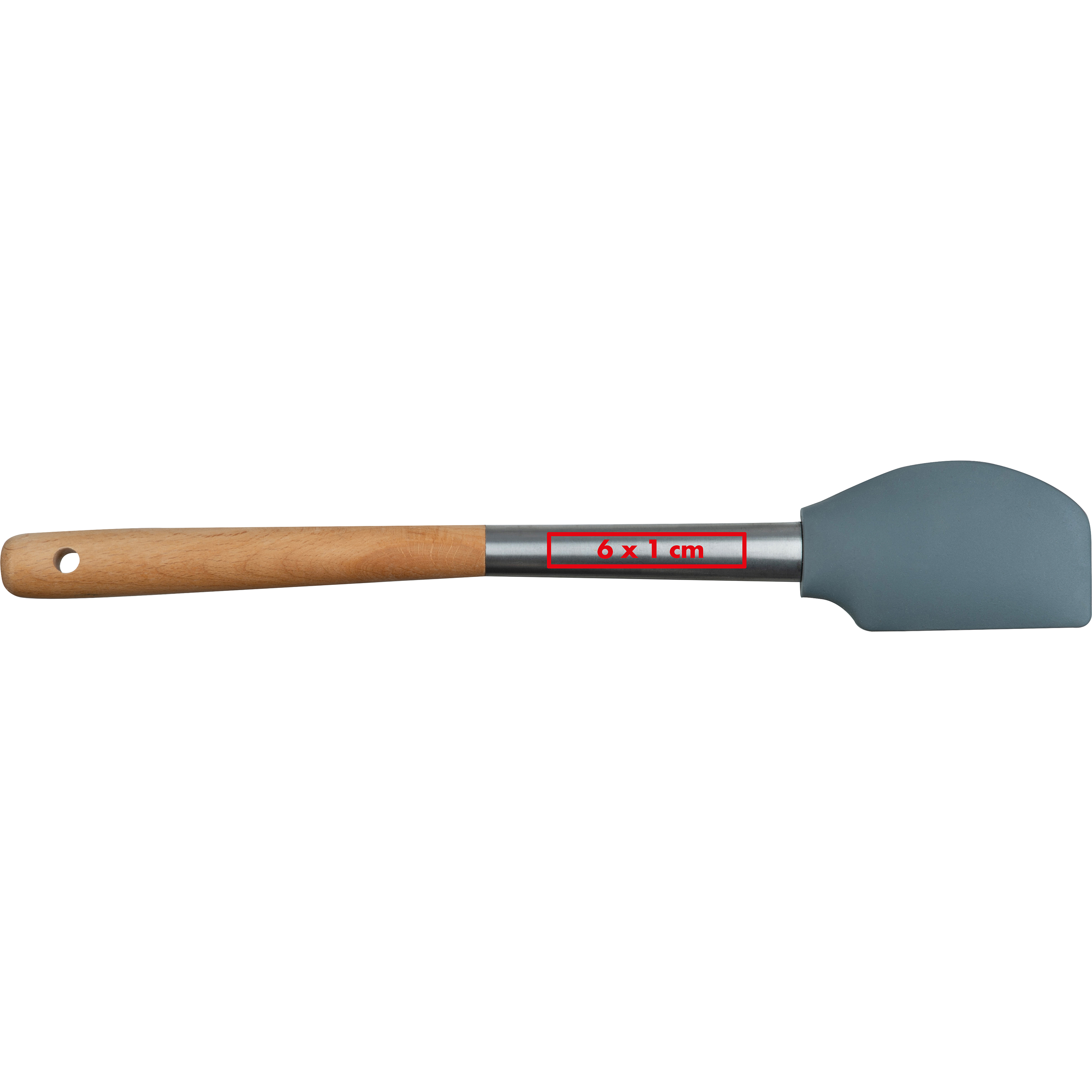 Raclette à pâte en silicone avec manche en bois LILLI - 3