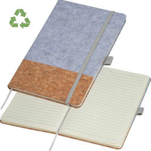 Carnet A5 en liège et feutrine TERESA - 1