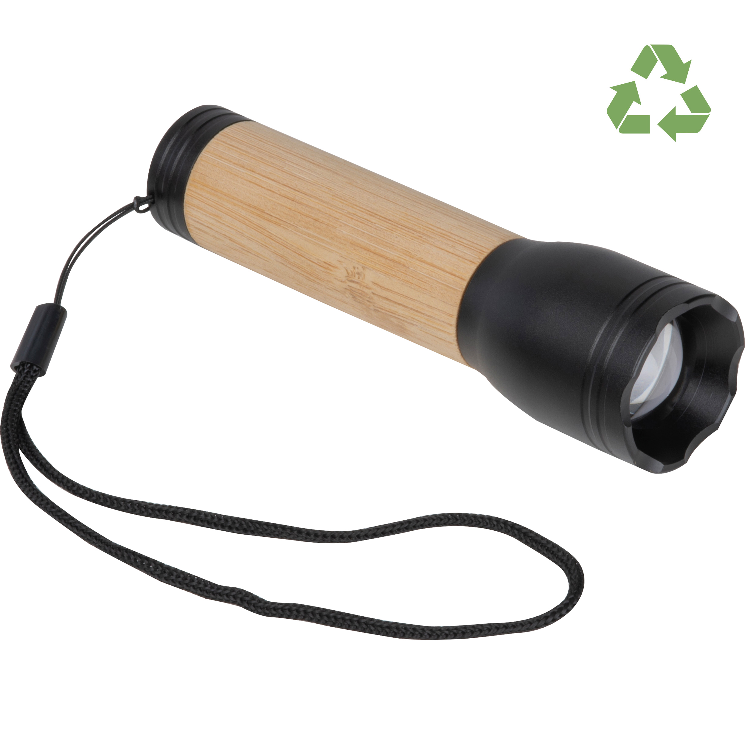 Lampe de poche en bambou TRAVIS - 1