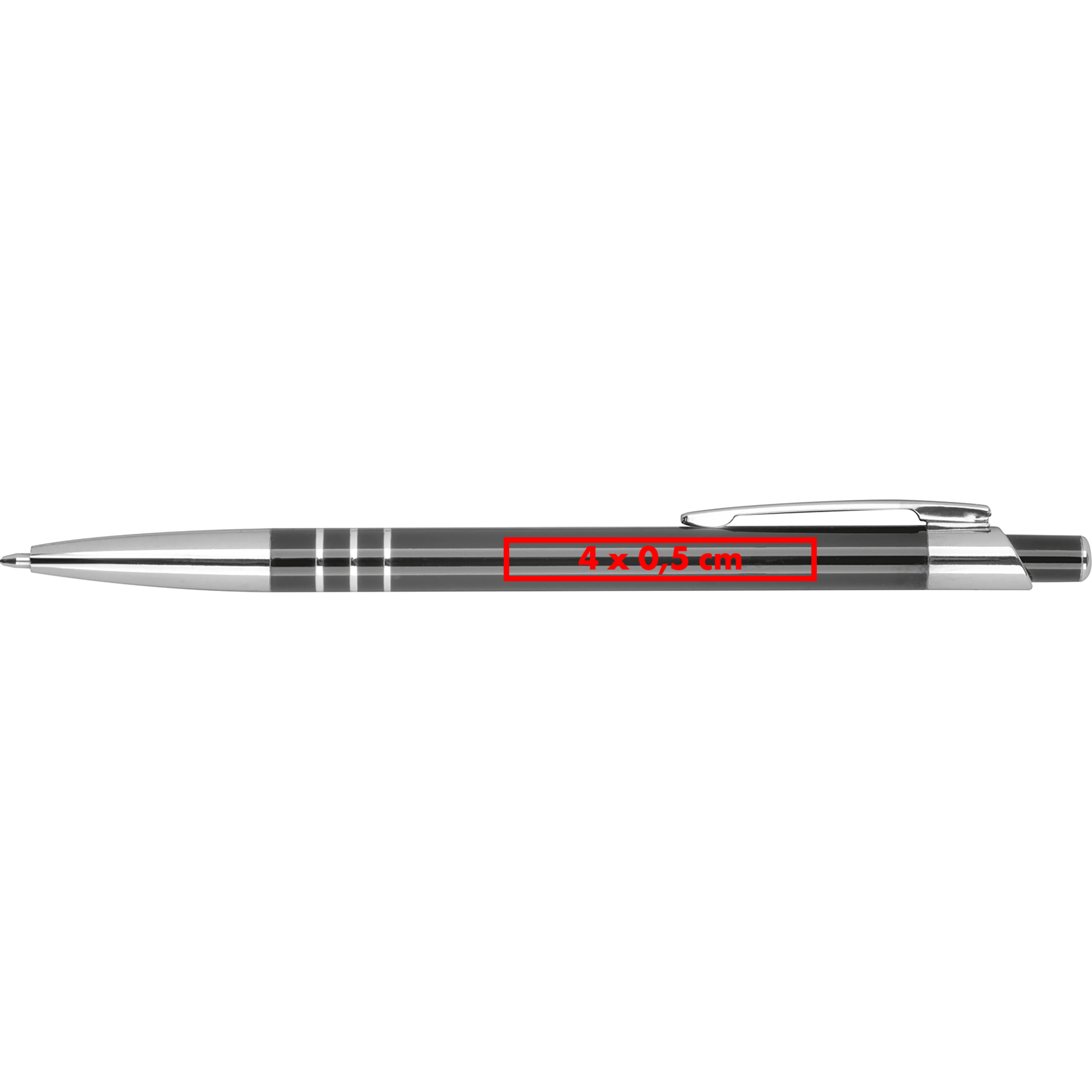 Stylo à bille en aluminium recyclé PAIGE - 4