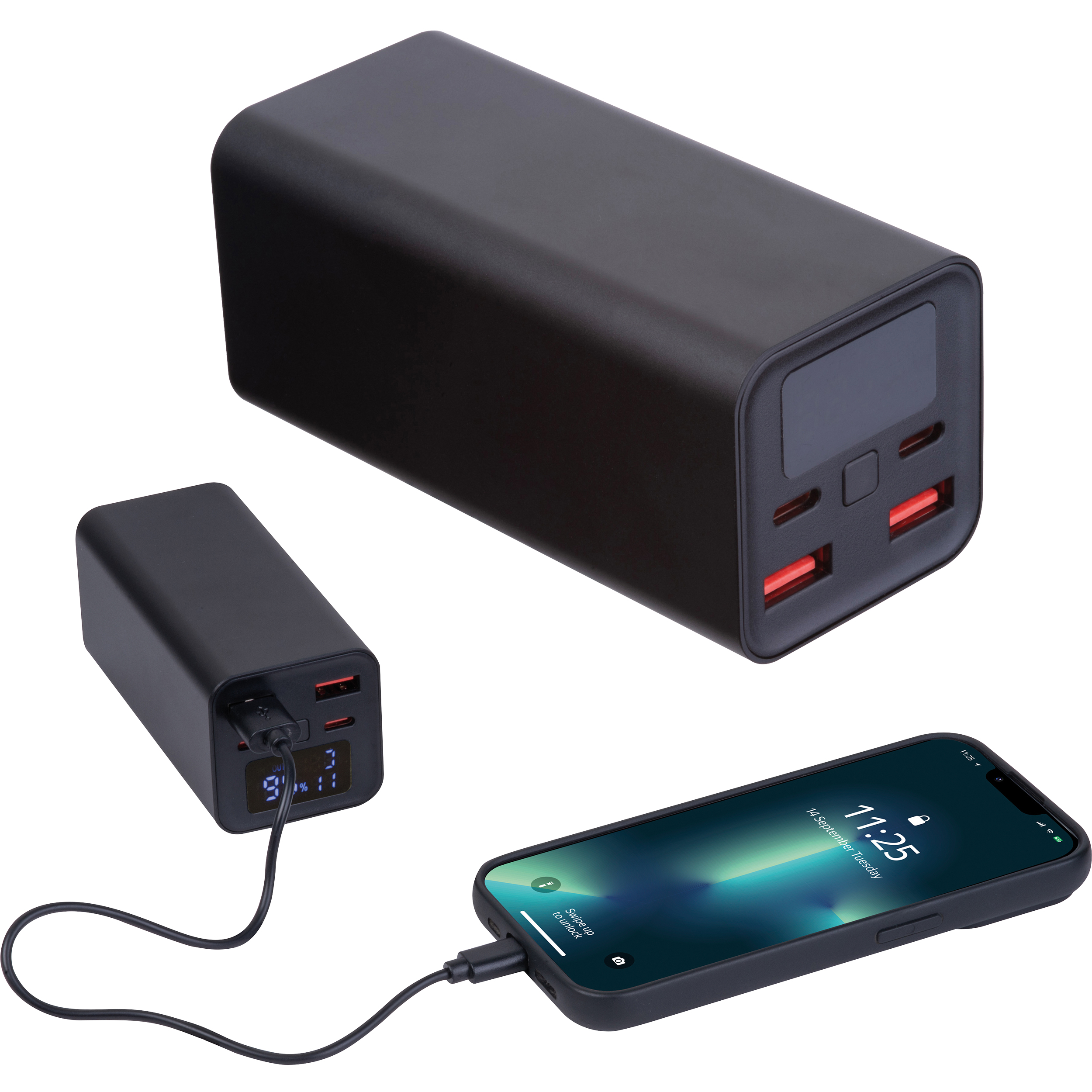 Chargeur 20 000 mAh en aluminium GERALDINE - 1