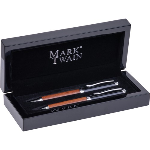 Mark Twain wood writing set LORENZO Mark Twain wood writing set LORENZO
