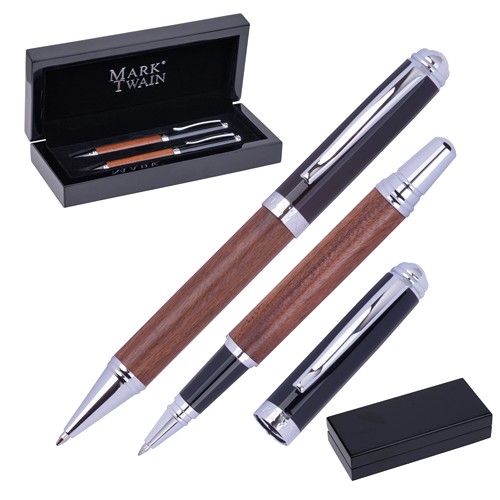 Mark Twain wood writing set LORENZO