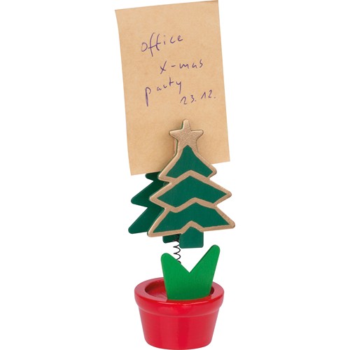 Memo holder in christmas tree design ANGELA Memo holder in christmas tree design ANGELA
