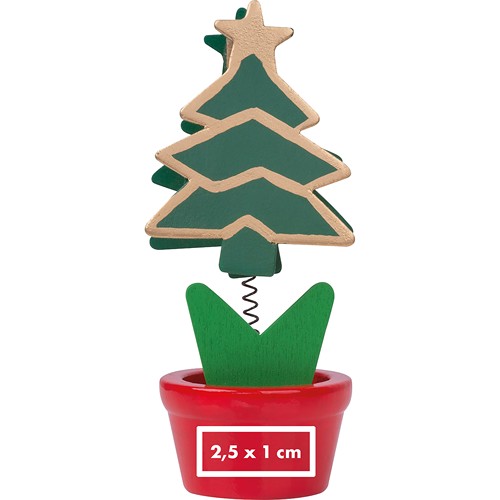 Memo holder in christmas tree design ANGELA Memo holder in christmas tree design ANGELA