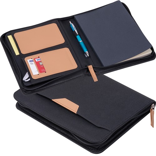 A5 writing folder made of recycled PET SHANNON