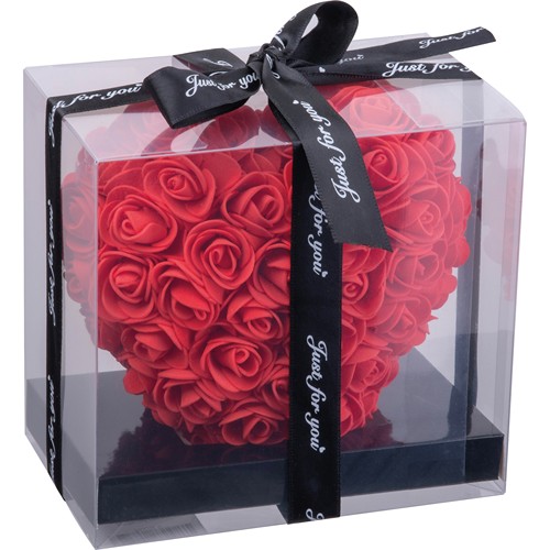 Artificial roses in heart shape JANICE
