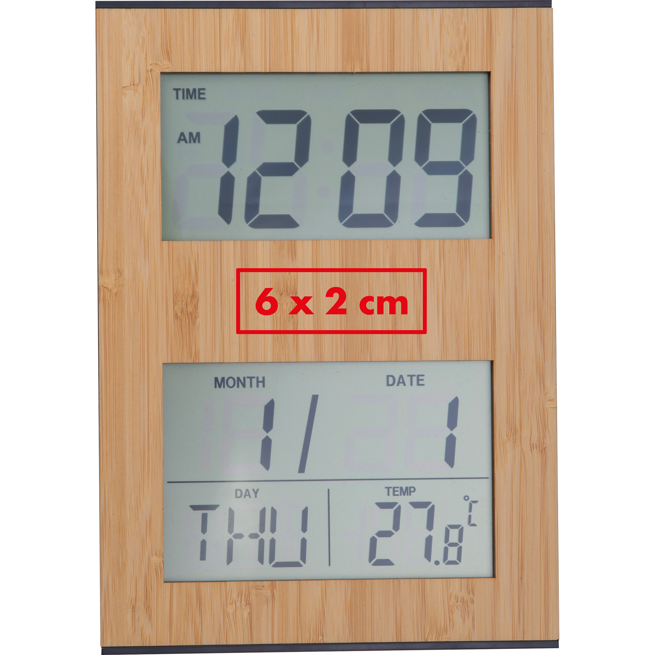 Horloge de table en bambou BRUNHILDE - 4