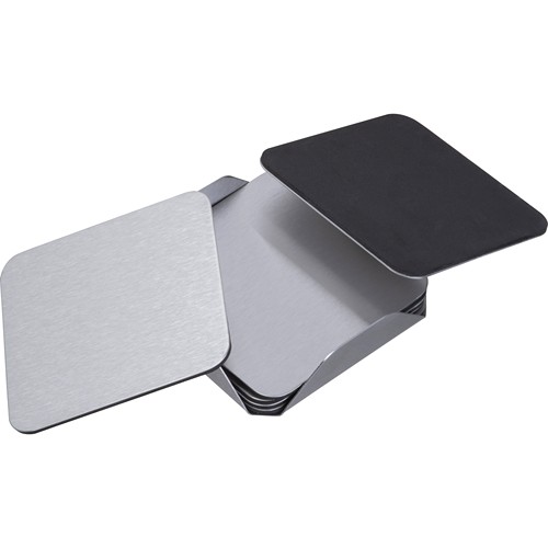 6-piece coaster set made of stainless steel MATILDE 6-piece coaster set made of stainless steel MATILDE