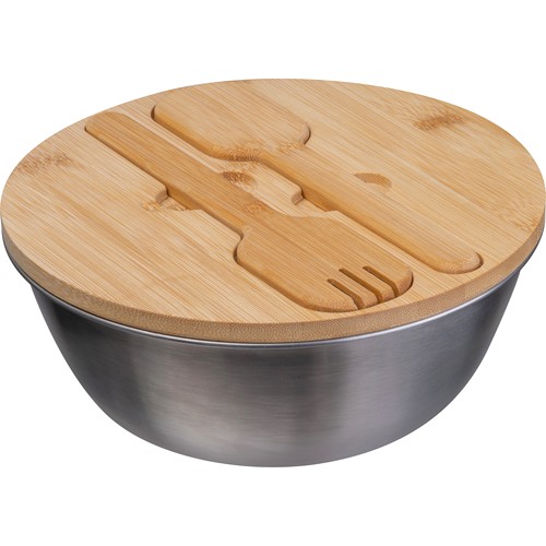 Salad bowl with bamboo lid ROZALIA