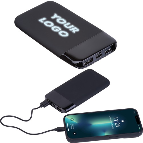 8,000 mAh power bank with illuminated logo FLOYD